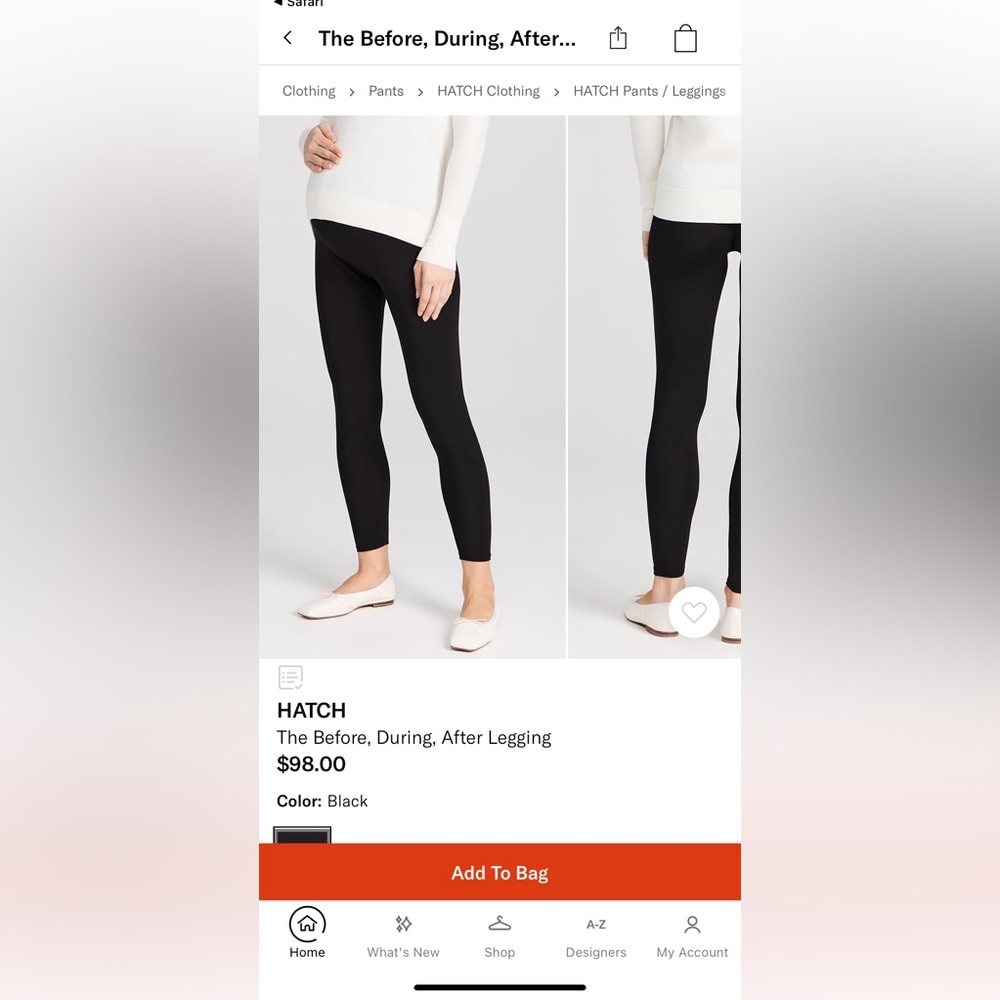 Hatch mama leggings